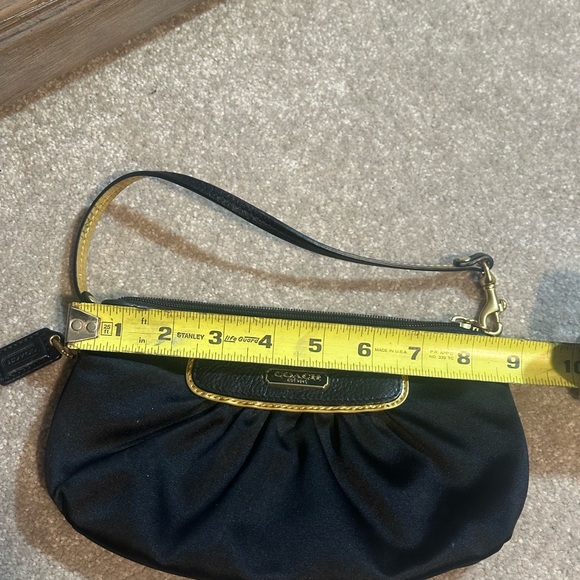 Coach Black and Gold Wristlet - Picture 8 of 13